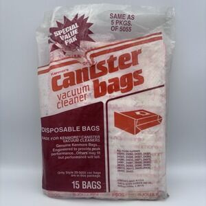 Kenmore Canister Vacuum Cleaner Bags #5055 7 Bags Vintage